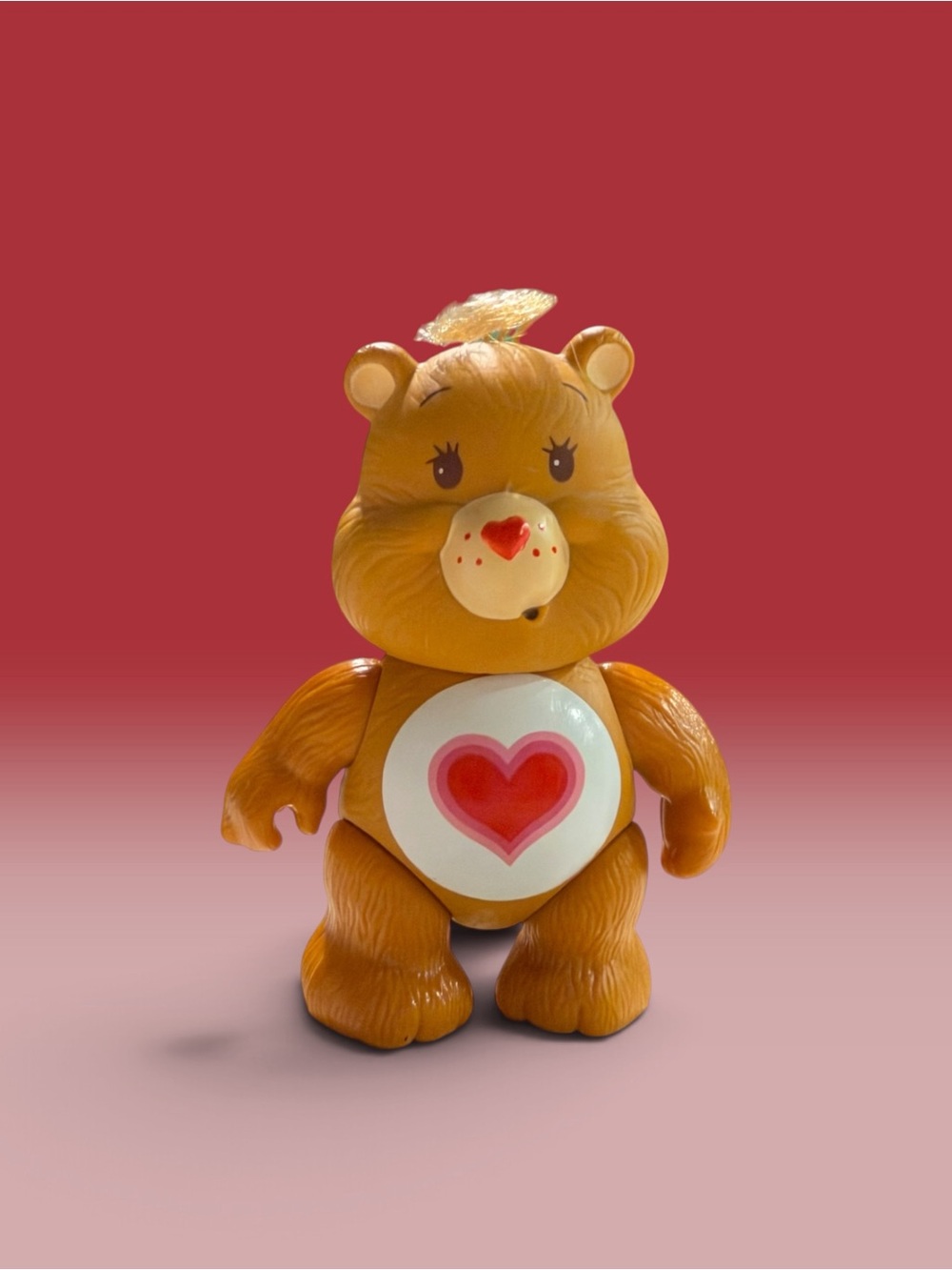Vintage 1980s Care Bears Posable Tender Heart Figurine